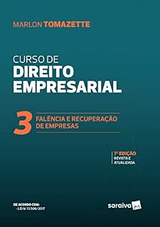 Livro Curso de direito empresarial - Volume 3:  Falência e recuperação de empresas