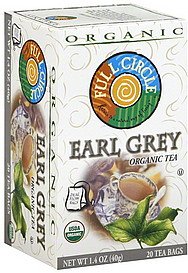 Full Circle Organic Black Tea (2 Pack of 20 bags Each = 40 Tea Bags) (Earl Grey)