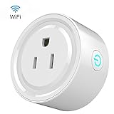 Smart Plug Mini Outlet, Vexverm Wireless WiFi Switch Smart Timing Socket, No Hub Required, Works with Amazon Alexa, Remote Control your Devices from Anywhere