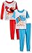 Sesame Street Toddler Boys' 4-Piece Cotton Pajama Set with Elmo