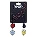 RWBY Ruby Icon Drop Back Earrings