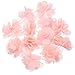 Yalulu 5 Yards 3D Chiffon Cluster Flowers DIY Lace Trim Dress Decoration Tulle Fabric Applique Trimming Craft Sewing (Pink)