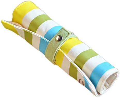 DDW Pencil Case School Canvas Roll Pouch Makeup Comestic Brush Pen Storage Pencil Bag