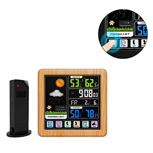 Per Newly Wireless Digital Weather Station Weather Forecaster Dock with Alarm Clock,Temperature Sensor, Humidity Monitor - Thumbnail 2