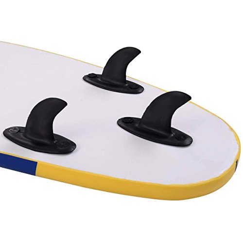 Grande Juguete 6' Surfboard Surf Ocean Beach Foamie Boards Great For All Surfing Skill Levels (Orange)