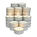 CandleNScent 5hr Soy Tea Lights Candles|100 Tealight Candles in White Cup - Decorations for Wedding, Birthday, Holiday Party | White Soy Wax in Cups