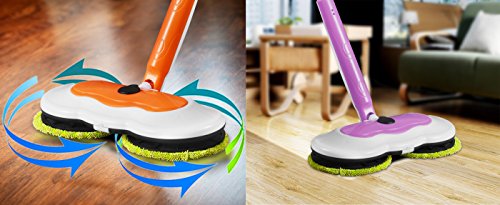 Armati 2-Speed-Mode Microfiber Auto Mop - One Key Control 360°Rotating Mop Multi-function Household Detachable Cleaning Tools - for Polishing, Mopping, Sweeping - Orange - Thumbnail 6