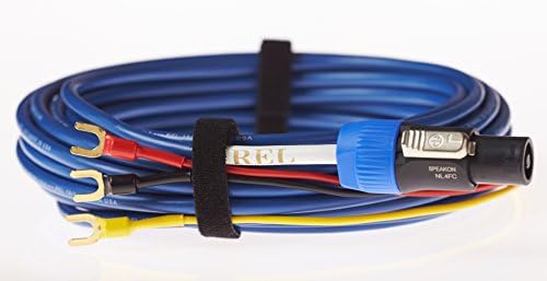 rel bassline blue subwoofer cable
