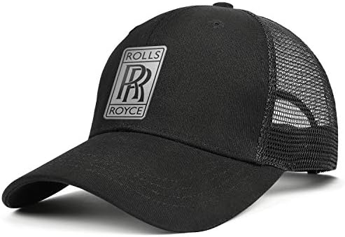 Rolls Royce Logo Mens Baseball Cap Unisex All Cotton Mesh Vintage Trucker Hats