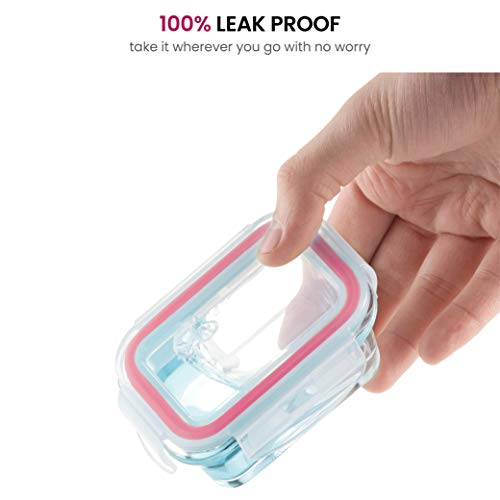 Superior-Glass-Baby-Food-Storage-Containers-Set-of-6-4-Oz-Containers-with-Airtight-BPA-Free-Locking-Lids-Baby-Food-containers-Microwave-Dishwasher-Safe-Small-Containers-for-Snacks-Dips-etc