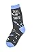 Foot Traffic Womens Professional I Call The Shots Socks, Blue/Grey (Size 4-10)