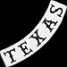 Sudopo VEGASBEE Texas Reflective Fabric Embroidered Iron-ON Patch Biker Jacket Rider Vest Bottom Rocker 12