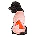 Blueberry Pet Henry The Zebra Cotton Dog T Shirt in Light Apricot, Back Length 12