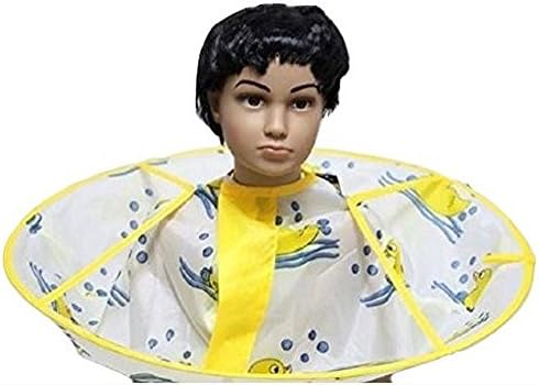 Haircut Cape Kids, Worry Free Goodie, Haircut Catcher Kids, Haircut Apron Kids, Haircut Umbrella Kids (White)