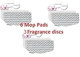6 PACK BISSELL COMPATIBLE PowerFresh Steam Mop Pads (6 pk) with Fragrance discs (3 ct), 5938 Fits All PowerFresh 1940 Series Models including 19402, 19404, 19408, 1940A, 1940Q, 1940T