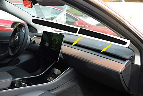 Car Accessories Dashboard Wrap Stickers Interior Protection Kit Carbon Fiber Wrap Stickers Compatible Tesla Model 3