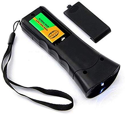 LAKA Ultrasonic Dog Repeller,Dog Bark Control Device,Anti Barking Deterrents Silencer Stop Barking Bark, Electronic Dog Trainner with LED Flashlight (1)