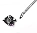 PREKIAR Heart Cremation Urn Necklace for Ashes Urn Jewelry Memorial Pendant with Fill Kit and Gift Box - Always on My Mind Forever in My Heart (Purple)