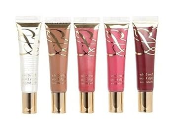 Estee Lauder high Gloss minis set 5x miniature high glosses amethyst, Rose, berry, pearl, blush packed in clear poly bag with z (027131612421)