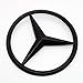 US85 Direct Mercedes-Benz Luggage Lid Adhesive Nameplate Star Logo Trunk Rear Emblem W205 Modified C-Class C 300 C43 C 63 S C 450 Sedan (Matte Black)