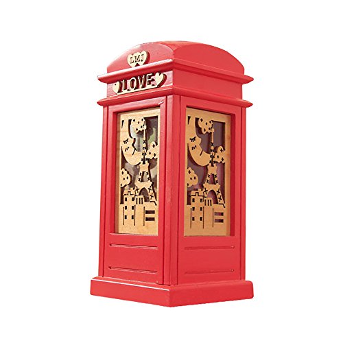 Buy Baidercor Eiffel Tower Telephone Booth Wood Money Box Piggy Bank