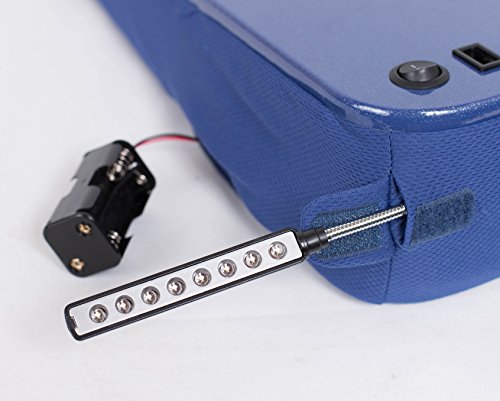 Sofia + Sam Lap Desk with USB Light (Blue) | Memory Foam Cushion | Supports Laptops Up To 17 Inches