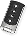 Interlogix TX-E101 Wireless 4-Button Chrome Keyfob; LED Confirmation of Wireless Signal Transmission; Arm, Disarm and Two Programmable Buttons; Replaceable Battery; Durable Silk-screened Button Labels