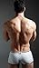 XUBA Men's Soft Cotton Sexy Low Waist Underwear Lingerie Boxer Briefs Grey Size - XL
