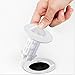 PretiHom Universal Bathtub Drain Hair Catcher Stand-Up Shower Stall Drain Protector/Strainer/Snare 2 Pack