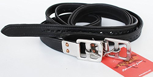 Equestrian Horse Tack Adult English Saddle Stirrup Leathers Black 48 804ST19BK48