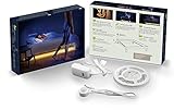 1 x 1.4m LED Strips bedlight motion activated ambient LED lighting with automatic shut off, single sensor Kit for double bed, bathroom,wardrobe, kitchen, lounge etc [Energy Class A] by Kaavie