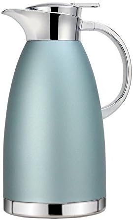 MEGOOD 1.8L/61 Oz Coffee Pot Coffee Carafe Hot and Cold Vacuum Kettle,18/10 Stainless Steel Home Insulated Thermal Carafes (Khaki blue)