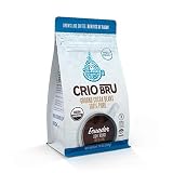 Crio Bru Brewed Cacao: Ecuador Light Roast (Coco River) 284g (10oz) Bag | 100% Pure Ground Cacao | Great Substitute to Herbal Tea and Coffee | Honest Energy | Keto Whole 30 Paleo Organic Non-GMO