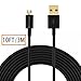 Hi-mobiler High Speed 10ft USB 2.0 a Male to Micro B Cable with Gold-plated Connectors for Samsung Lg HTC and Other Tablet Smartphone(Black) (10ft Black Micro USB Cable(1Pack))