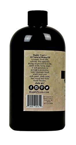 Daddy Van's® All Natural Hemp Oil Food Safe Wood Finish and Restorer (16 oz.) - Thumbnail 2
