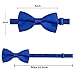 Alizeal Pre-tied Boy's Bow Tie Fancy Plain Adjustable Bow ties, Hot Pink