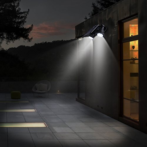 Brizled Motion Sensor Outdoor Lights, Solar Spotlights, 12 LED Outdoor Security Flood Light Dual Head 360 Degree Rotatable, IP65 Fully Weather Resistant for Wall, Garage, Patio and Deck, 2 Pack - Thumbnail 7