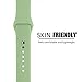 Apple Watch Band - FanTEK Soft Silicone Sport Style Replacement iWatch Strap for Apple Wrist Watch 42mm Models S/M Size (Mint)