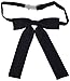 SYAYA Ladies necktie womens girl Party Adjustable Pre-tied Bow Tie Solid Color Bowties for Women Ties WLJ08 (black)
