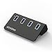 Achoro 7 Ports USB Hub (4 Ports Black)