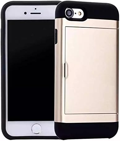 TI TIBAG Phone Cases For iPhone 7 &amp; 8 / Phones and Cases/ Phone Cases / iPhone 8 Case With Hidden Card Slot shockproof (Golden)