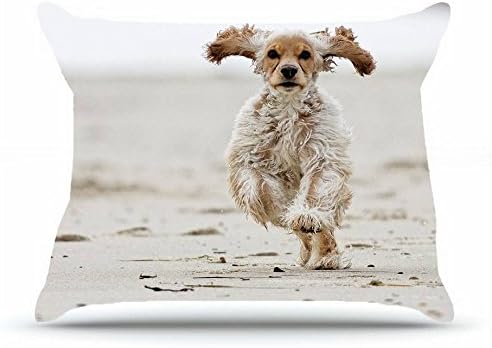 Standard Pillowcase 20 x 26 Inches Cotton Pillowcases Decorative Pillow Cover Case with Hidden Zipper Decor Cushion Covers - Animals Shaggy quadruped friend For Indoor