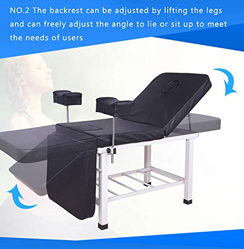 DZWJ Gynecological Examination Bed Maternity Bed Gynecological Washing Examination Bed Beauty Bed Female Health Treatment,Red - Thumbnail 3
