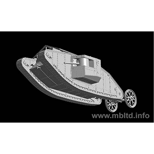 Master Box British Male MK 1 Tank Somme Battle 1916 Military Land Vehicle Model Building Kit (1:72 Scale)