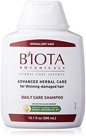 Biota Botanicals Bioxsine Series Shampoo for Thinning Hair for Normal and Dry Hair, 10.1 Fluid Ounce