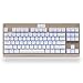 MechanicalEagle Mechanical Gaming Keyboard 87-Key Tactile&Clicky Outemu Blue Switches with Blue LED Backlit,USB for PC/Laptop and Mac – Rose Gold Panel/White Keysthumb 2