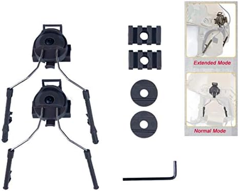 Outdoor Base Tactical Helmet Headset Adapter Set ARC Side Rail Suspension for COMTAC Headset Fast Helmet