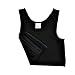 Lesbian Super Flat Chest Built-in Elastic Band Binder Slim Fit Tank Tops (Lable Size XL=US M, 4)