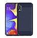 E-outfit Samsung Galaxy A10E Case, with Tempered Glass Screen Protector, Slim Soft TPU Protective Rubber Bumper Case Cover for Samsung Galaxy A10E Phone (Blue)