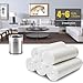 Small Trash Bags 4 Gallon Garbage Bags Waste Basket Bin Liners Bags For Bathroom, Kitchen, Office, Home Bedroom,Car- Clear White (125 Count)